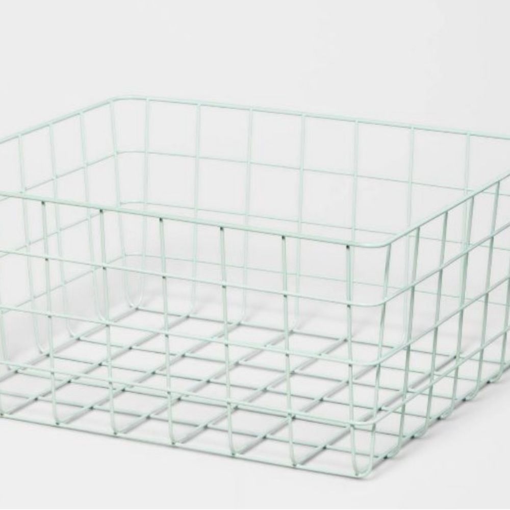 *NWT* - 13" Rectangular Wire Decorative Basket - Brightroom 2 PACK